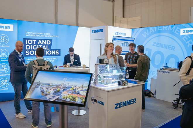 E-world 2025: ZENNER booth with visitors