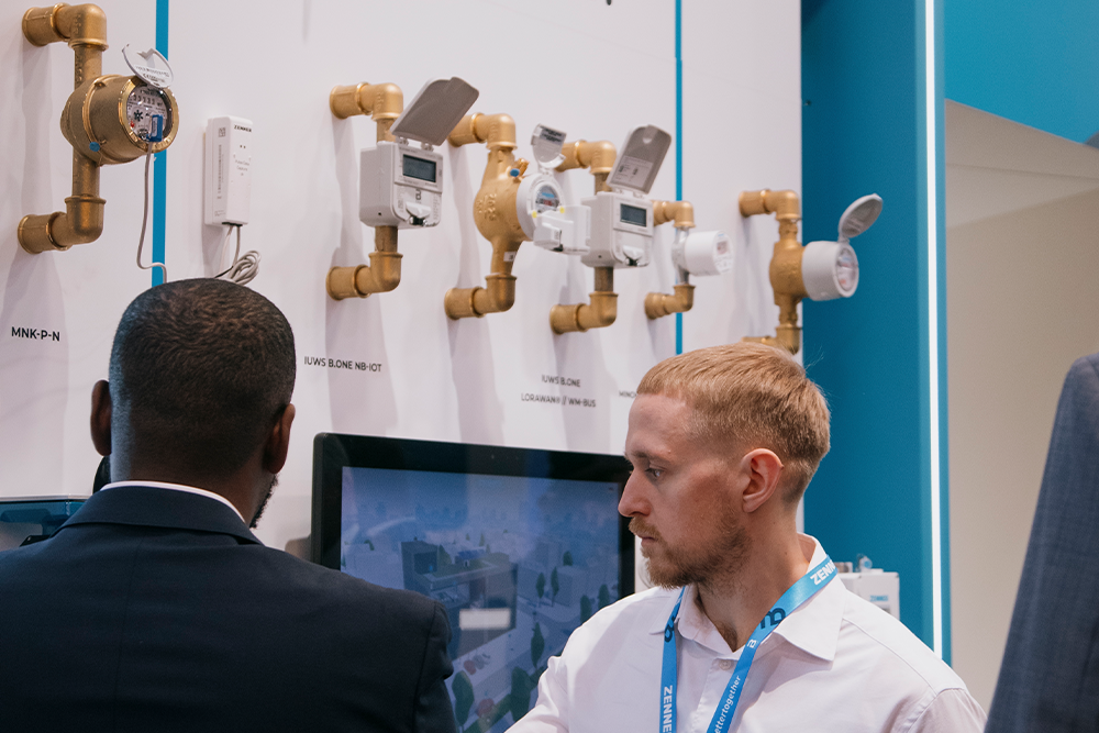 ZENNER exhibition wall at E-world 2026